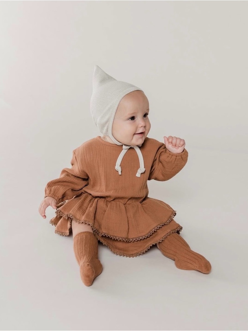 Quincy Mae Organic Muslin Baby Romper